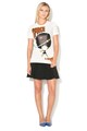 Love Moschino Tricou cu imprimeu cauciucat Femei