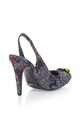 Schutz Pantofi slingback din jacquard cu toc inalt Femei