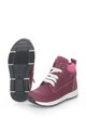 Zee Lane Pantofi sport hi-top de piele nabuc, Bordeaux Fete