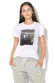 Converse Tricou classic fit cu decolteu la baza gatului Metallic Scattered Femei