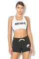 Nike Bustier cu imprimeu text si spate decupat Femei