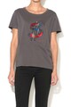 Andy Warhol by Pepe Jeans Tricou cu paiete si dantela Linsey Femei