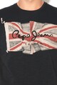 Pepe Jeans London Tricou cu imprimeu logo frontal Flag Tee Barbati