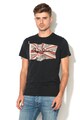 Pepe Jeans London Tricou cu imprimeu logo frontal Flag Tee Barbati