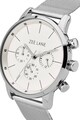 Zee Lane Collection Kerek Chrono Karóra, Ezüstszín/Fehér férfi