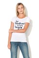 Big Star Tricou cu imprimeu text Lodobi Femei