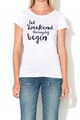 Big Star Tricou cu imprimeu text Lodobi Femei