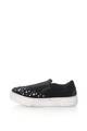 Oakoui Pantofi slip-on flatform catifelti cu strasuri Eva Femei