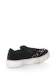 Oakoui Pantofi slip-on flatform catifelti cu strasuri Eva Femei