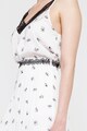NG Style Среднодълга плисирана пола с флорален десен Жени