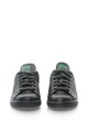 adidas Originals Pantofi sport de piele cu model reptila Stan Smith, Negru/Verde Femei