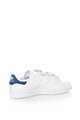 adidas Originals Pantofi sport de piele Stan Smith, Alb/ Albastru Barbati