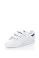 adidas Originals Pantofi sport de piele Stan Smith, Alb/ Albastru Barbati