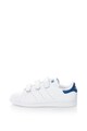 adidas Originals Pantofi sport de piele Stan Smith, Alb/ Albastru Barbati