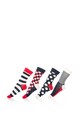 Happy Socks Set de sosete 3/4 cu diverse modele, unisex - 4 perechi Femei