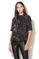 Vero Moda Bluza cu model floral si guler scurt Florence Femei