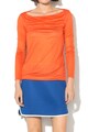 United Colors of Benetton Bluza din modal cu decolteu barcuta cu drapaje Femei