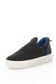 United Colors of Benetton Pantofi sport slip-on flatform, 8HLQD3342-700, Negru/Albastru, 37 Femei