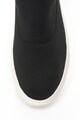 United Colors of Benetton Pantofi sport slip-on flatform, 8HLQD3342-700, Negru/Albastru, 37 Femei