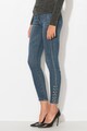 Zee Lane Denim Blugi skinny crop cu inele metalice Femei