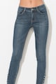 Zee Lane Denim Blugi skinny crop cu inele metalice Femei