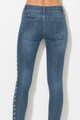 Zee Lane Denim Blugi skinny cu anouri metalice Femei