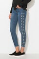 Zee Lane Denim Blugi skinny cu anouri metalice Femei