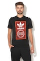 adidas Originals Tricou cu imprimeu grafic Tongue Label, Negru Barbati