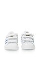 adidas Originals Pantofi sport cu velcro Superstar, Alb/Albastru Fete