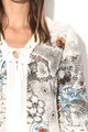 DESIGUAL Bluza tip tunica cu imprimeu si detaliu cu siret Jyana Femei