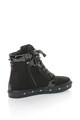 Laura Biagiotti Pantofi sport hi-top de piele intoarsa sintetica cu sireturi stralucitoare Femei