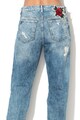 GUESS JEANS Blugi cu detalii brodate si aspect deteriorat Femei