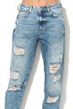 GUESS JEANS Blugi cu detalii brodate si aspect deteriorat Femei