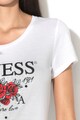 GUESS JEANS Tricou cu imprimeu logo 000 Femei