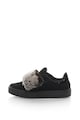 Oakoui Pantofi slip-on de piele intoarsa cu blana sintetica Femei