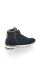 Pepe Jeans Pantofi sport mid-high cu insertii de piele intoarsa si denim Boston Denim Baieti