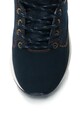 Pepe Jeans Pantofi sport mid-high cu insertii de piele intoarsa si denim Boston Denim Baieti