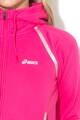 Asics Hanorac cu fermoar, pentru fitness Femei