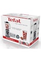 Tefal Blender  , 1200W, buton variabil pentru viteza, 6 lame detasabile, vas din sticla termorezistenta, 3 programe, corp din inox, spatula, Inox Femei