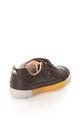 Clarks Pantofi sport mid-high de piele cu velcro Lilfolk Toby Baieti