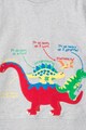 JoJo Maman Bebe Bluza cu aplicatii cu dinozauri Baieti