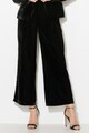 Zee Lane Collection Pantaloni culotte de catifea cu un cordon in talie Femei