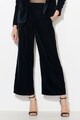 Zee Lane Collection Pantaloni culotte de catifea cu un cordon in talie Femei