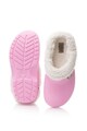 Crocs Saboti cu captuseala de blana shearling sintetica detasabila, Unisex Femei