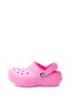 Crocs Saboti cu detalii perforate si captuseala de blana shearling sintetica Fete