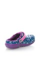 Crocs Papuci slingback de cauciuc cu captuseala teddy Baieti