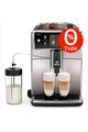 Saeco Espressor automat  Xelsis SM7683/00, Ecran tactil cu Coffee Equalizer, Sistem Latteduo, 15 selectii , 6 profiluri, Rasnita ceramica cu 12 trepte, AquaClean, Negru/Inox Femei