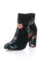 Oakoui Botine de catifea cu model floral Femei