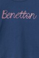 United Colors of Benetton Bluza din bumbac organic cu logo brodat Fete