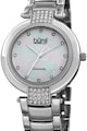 BURGI Ceas cu cadran mother of pearl decorat cu 12 diamante Femei